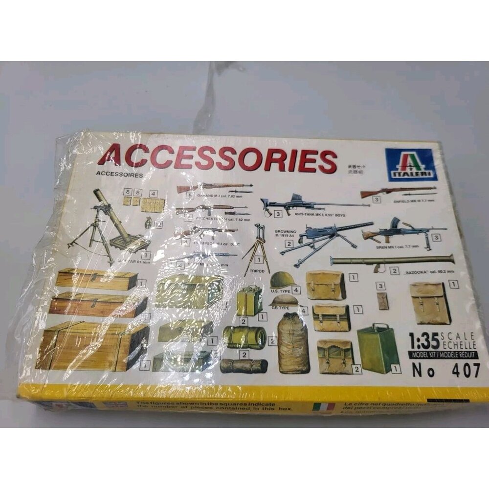 Italeri Accessories No 407 1/35 Open Model Kit - New Old Stock
